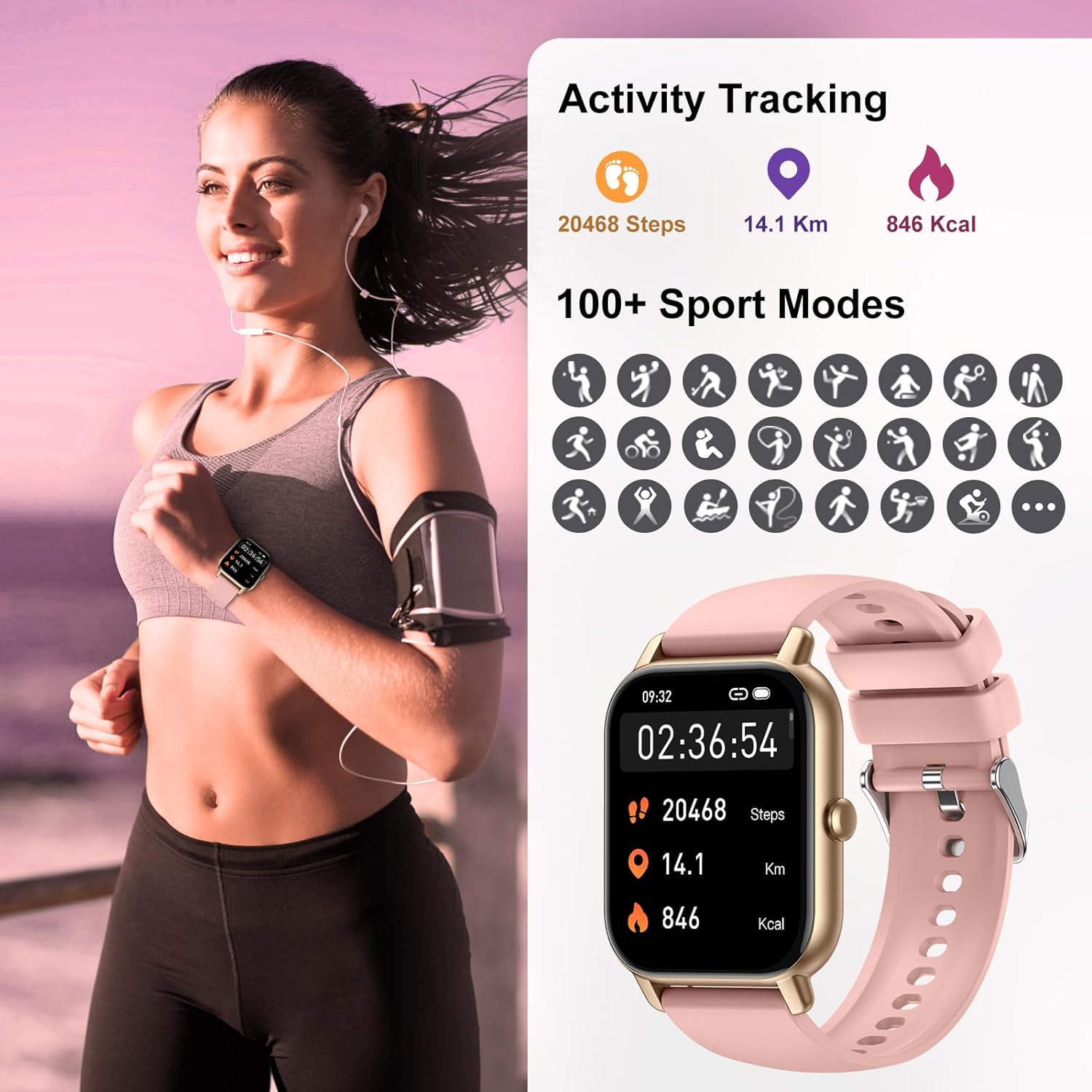 Smart Watch Answer/Make Calls, 1.85" Smart Watches for Women and Men, Fitness Watch SpO2/Heart Rate/Sleep Monitor, 112 Sport Modes, Calorie/Step Counter, IP7 Waterproof Fitness Tracker for Android iOS - Amazing Gadgets Outlet