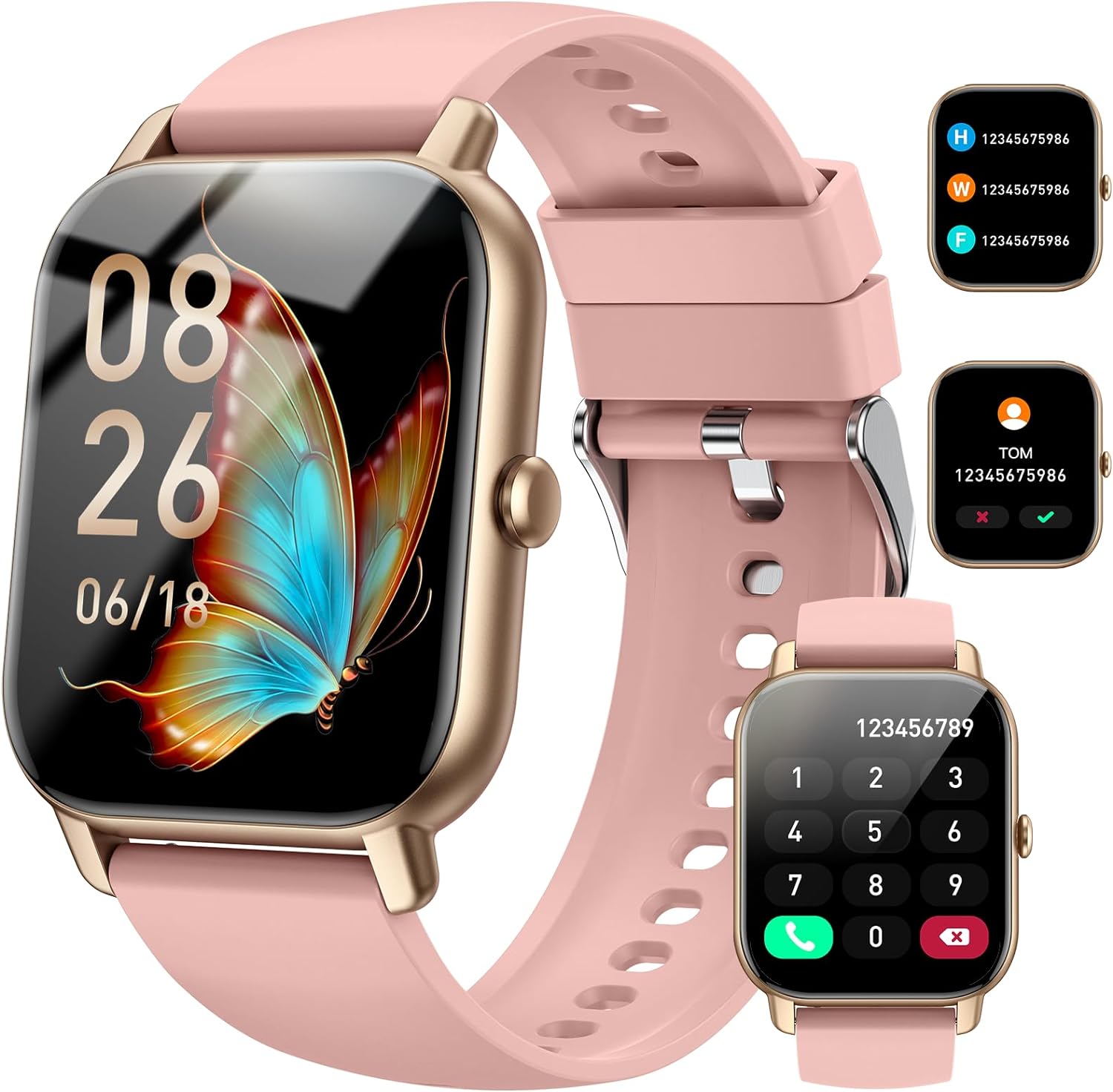 Smart Watch Answer/Make Calls, 1.85" Smart Watches for Women and Men, Fitness Watch SpO2/Heart Rate/Sleep Monitor, 112 Sport Modes, Calorie/Step Counter, IP7 Waterproof Fitness Tracker for Android iOS - Amazing Gadgets Outlet