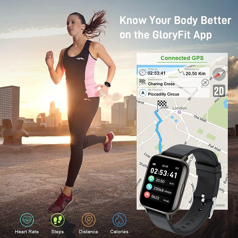 Smart Watch, Fitness Tracker 1.69" Touch Screen Fitness Watch with Heart Rate Sleep Monitor, Step Counter for Men Women Activity Trackers IP68 Waterproof Smartwatch Sports for iOS Android - Amazing Gadgets Outlet