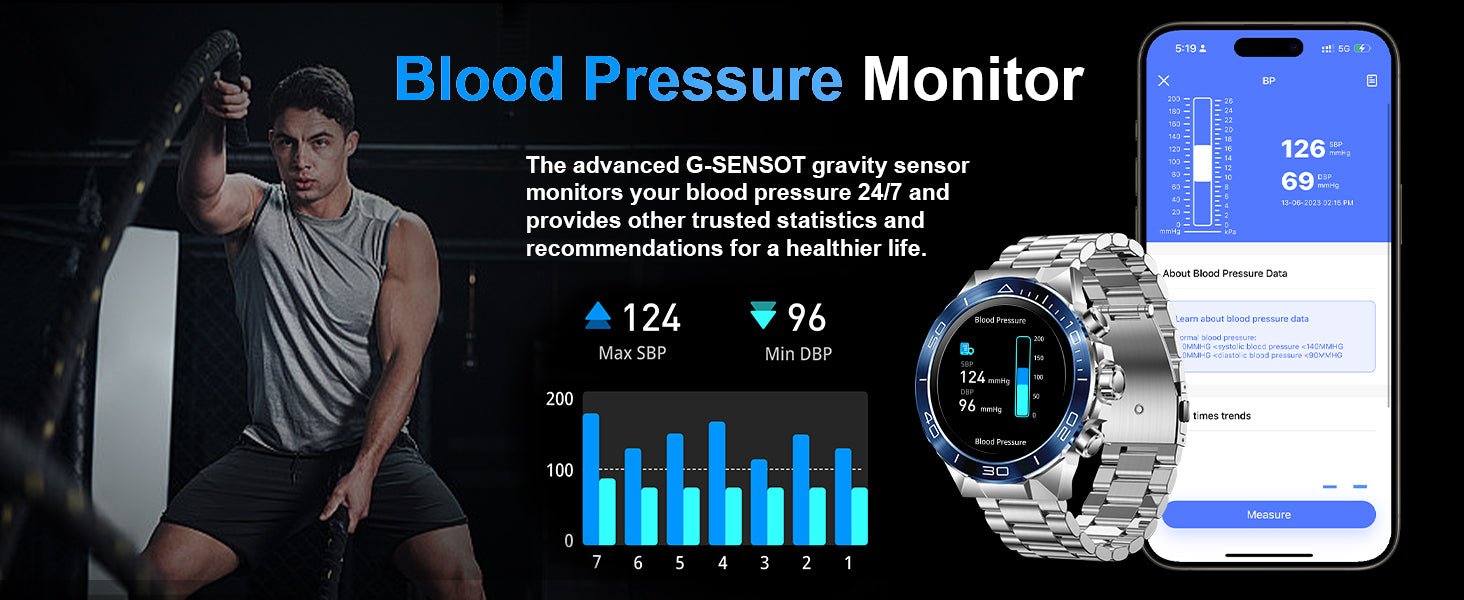 Smart Watch for Men - 1.43" AMOLED Military Smartwatch Men Women Answer/Make Call, 130+ Sport Modes Fitness Watch IP68 Waterproof Heart Rate Sleep Monitor Step Counter Smart Watches for Android iOS - Amazing Gadgets Outlet