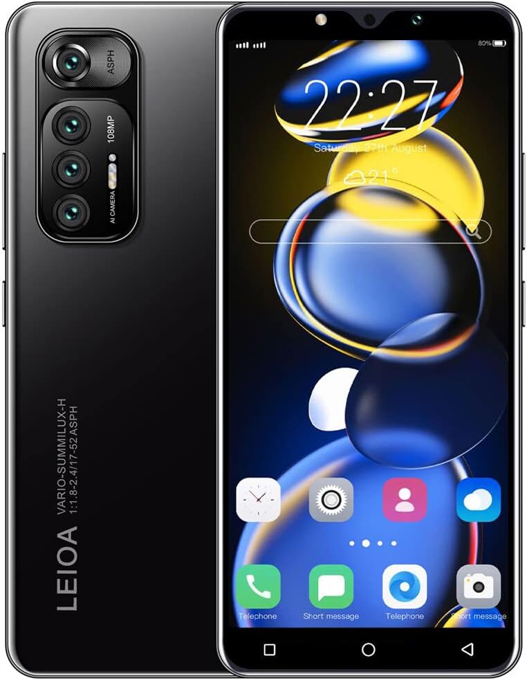 Smartphone Offer of the Day, 5.0 inch IPS Display, 16GB ROM 128GB Expandable, Android 9.0, Dual SIM Dual Camera Cheap 3G Mobile Phones (R35 - Black) - Amazing Gadgets Outlet