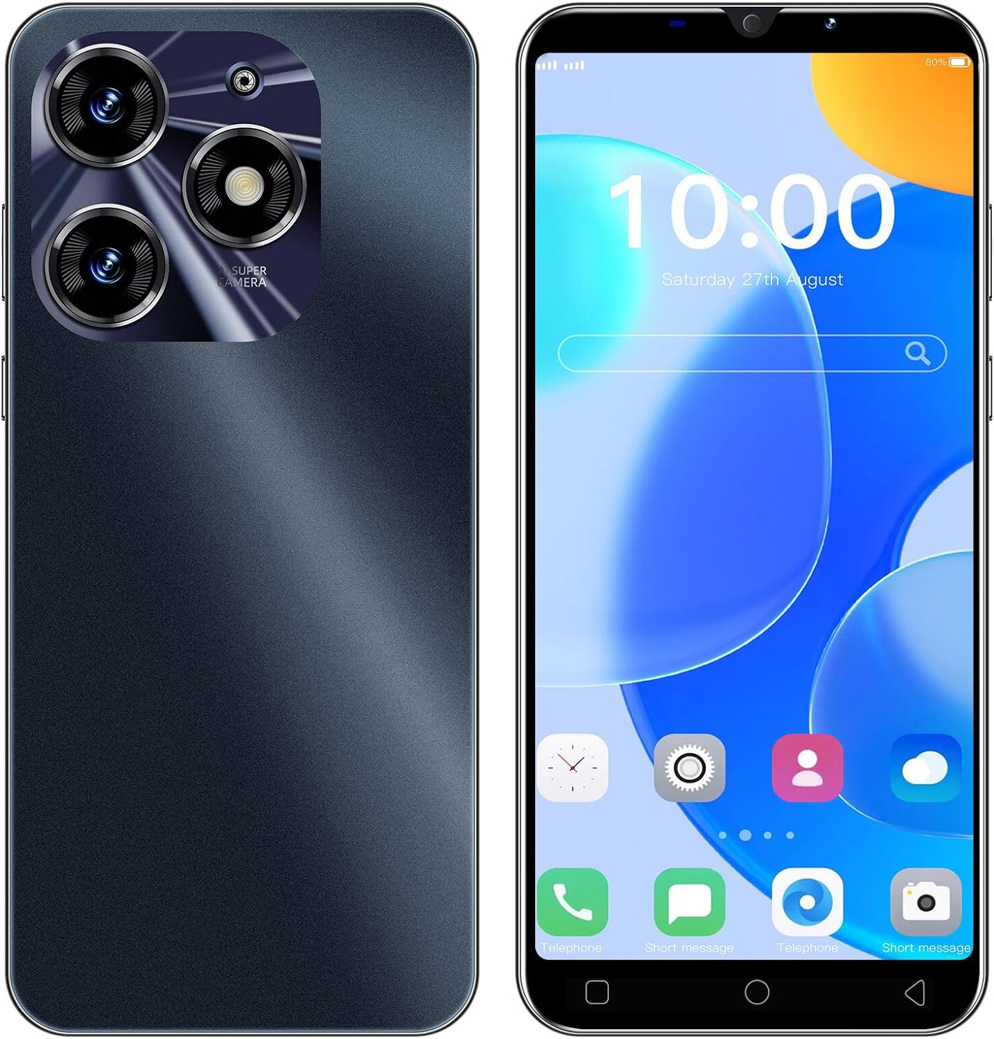 Smartphone Offer of the Day, 5.0 inch IPS Display, 16GB ROM 128GB Expandable, Android 9.0, Dual SIM Dual Camera Cheap 3G Mobile Phones (Spark 10Pro - Black) - Amazing Gadgets Outlet