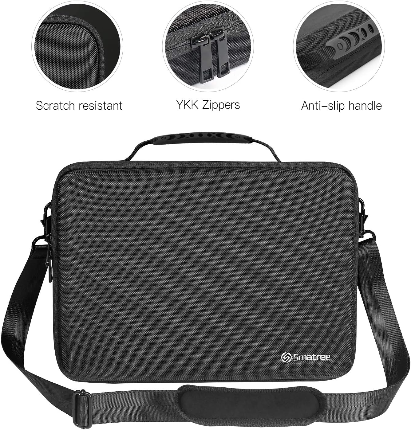 Smatree 13inch Hard Laptop Shoulder Bag Compatible with Macbook Pro 13 - 14inch/ 13.6 inch Macbook Air, 13 inch Laptop Carrying Case with Accessory Compartment,(Specially Fit UK/EU Power Plug) - Amazing Gadgets Outlet