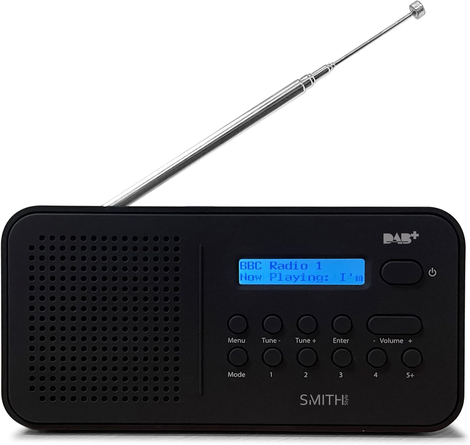 Smith - Style ReDi DAB Radio Portable | Mains and Battery Powered with DAB/DAB+ & FM | 80 Preset Stations - Amazing Gadgets Outlet