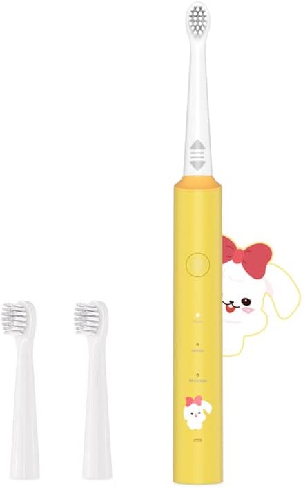 Sonic Electric Toothbrushes for Adults, MGW Rechargeable Electric Toothbrushes with Smart Timer, 3 Modes, 2 Replacement Brush Heads, IPX7 Waterproof, One Charge for 60 Days (Yellow) - Amazing Gadgets Outlet