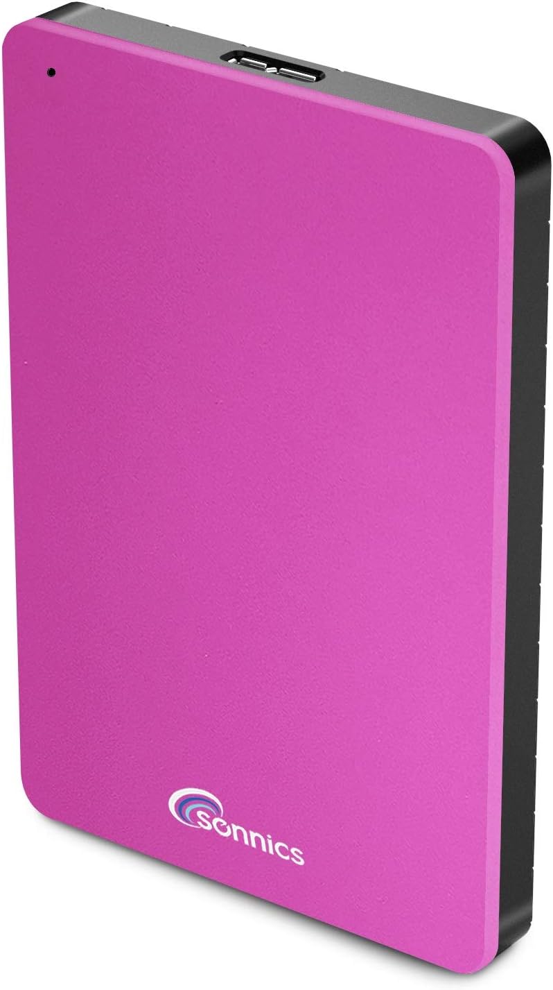 Sonnics 500GB Purple External Portable Hard drive USB 3.0 super fast transfer speed for use with Windows PC, Apple Mac, Smart tv, XBOX ONE & PS4 - Amazing Gadgets Outlet