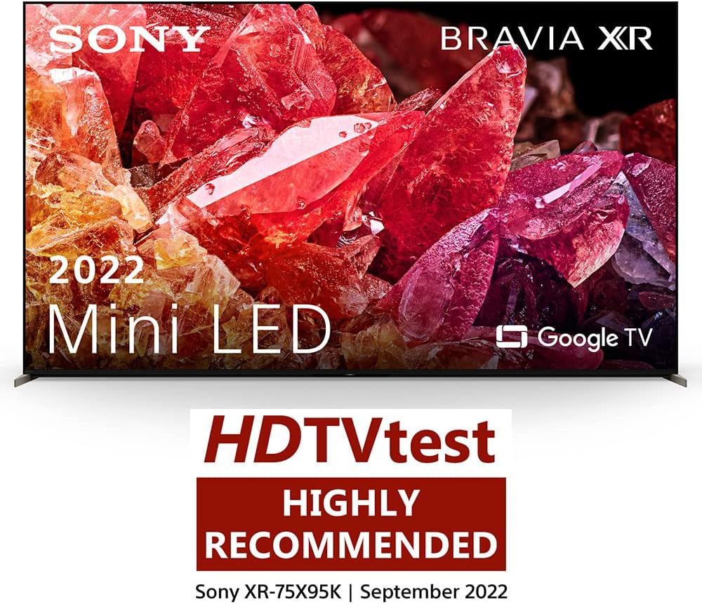 Sony XR - 65X95K – 65 Inch - BRAVIA XR™ - Mini LED – 4K Ultra HD – High Dynamic Range (HDR) – Smart TV (Google TV) – Black (2022 model) - Google TV - (Black, 2022 model) - Amazing Gadgets Outlet