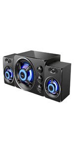 Sound Bars, Mini Speaker Stereo Subwoofer, Bass Surround Sound Box Wired, Music Player, with USB / 3.5 mm Audio Input for PC Laptop Smartphone Tablet MP3 MP4 - Amazing Gadgets Outlet