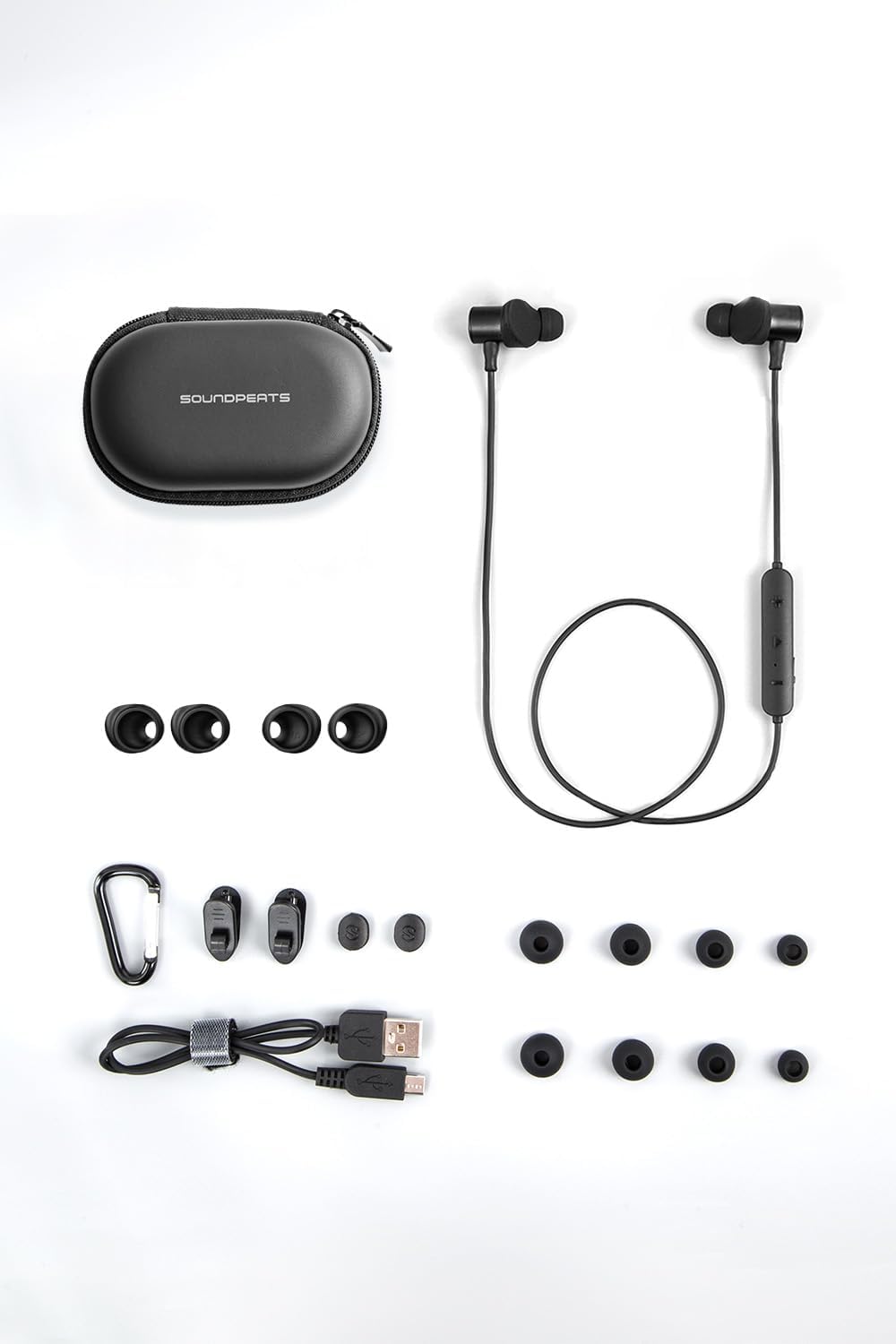 SoundPEATS Q30 HD+ Bluetooth Earphones with Mic, Wireless Earbuds Magnetic IPX6 Running Headphones, APTX - HD, cVc Noise Cancellation, 10mm Drivers, Super Bass, Lightweight, 12 Hrs Play Time - Amazing Gadgets Outlet