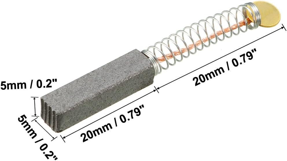 Sourcingmap 15pcs Carbon Brushes,for Electric Motor,20mmx5mmx5mm,Power Tool,Hand Drill,Blower,Blender,Replacement Repair Part - Amazing Gadgets Outlet