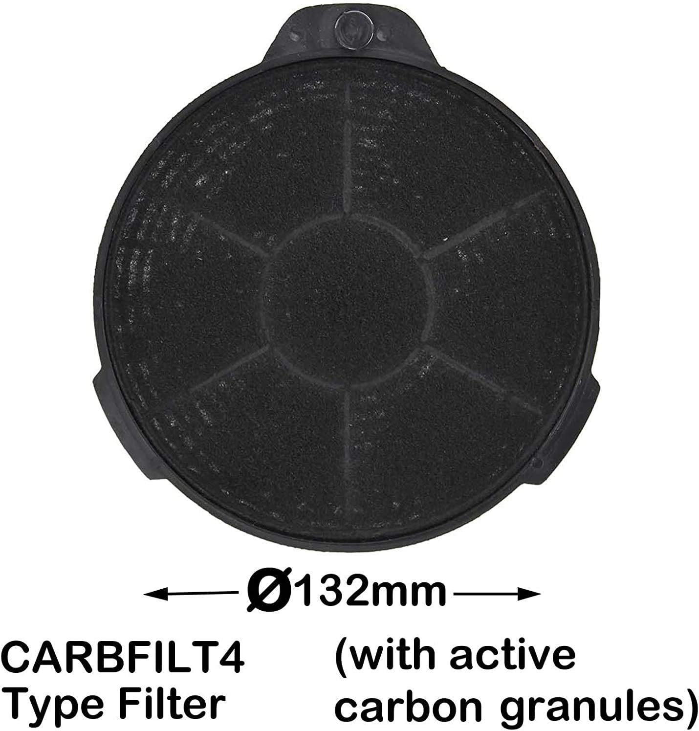 SPARES2GO Carbon Charcoal Vent Filters compatible with Cooke & Lewis CARBFILT4 Extractor Cooker Hood (Pack of 4) - Amazing Gadgets Outlet