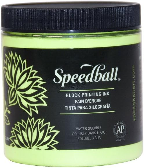 Speedball 75ml 2.5oz Water - Soluble Block Ink Black, For Block Printing, Lino Printing, Screen Printing, For Artists Kit - Amazing Gadgets Outlet