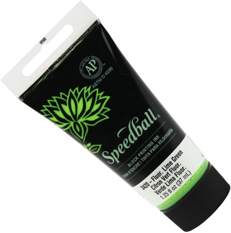 Speedball 75ml 2.5oz Water - Soluble Block Ink Black, For Block Printing, Lino Printing, Screen Printing, For Artists Kit - Amazing Gadgets Outlet