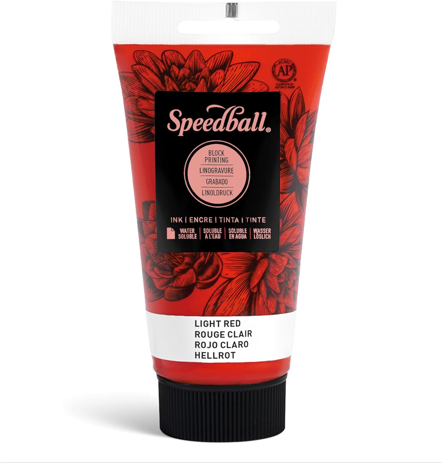 Speedball 75ml 2.5oz Water - Soluble Block Ink Black, For Block Printing, Lino Printing, Screen Printing, For Artists Kit - Amazing Gadgets Outlet