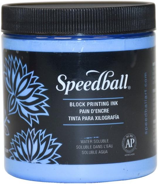 Speedball 75ml 2.5oz Water - Soluble Block Ink Black, For Block Printing, Lino Printing, Screen Printing, For Artists Kit - Amazing Gadgets Outlet