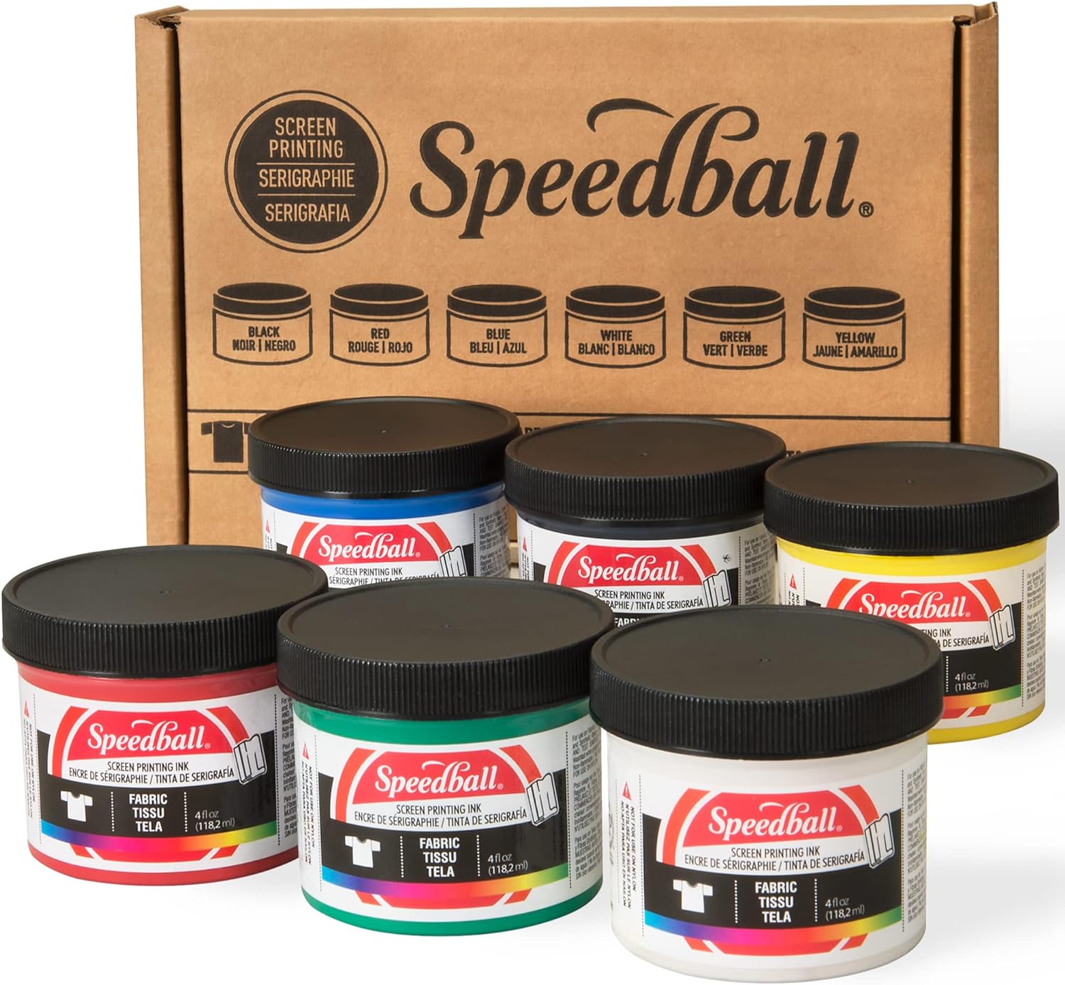 Speedball Fabric Screen Printing Ink Starter Set - Amazing Gadgets Outlet