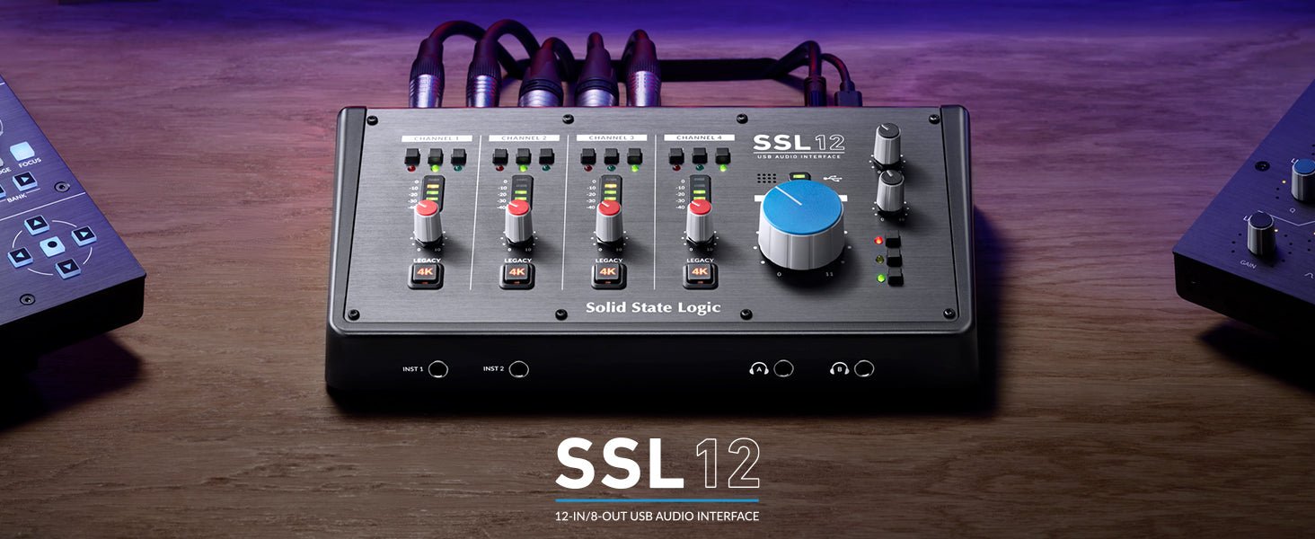 SSL 12 12 - in/8 - out USB bus - powered audio interface, 32bit/192 kHz, included SSL Production Pack software bundle - Amazing Gadgets Outlet