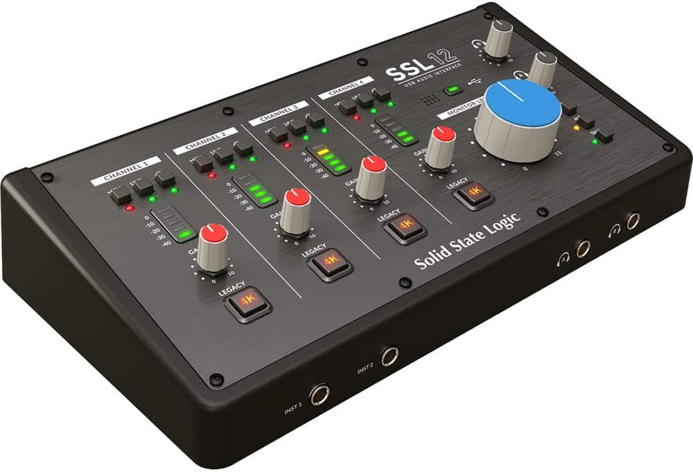 SSL 12 12 - in/8 - out USB bus - powered audio interface, 32bit/192 kHz, included SSL Production Pack software bundle - Amazing Gadgets Outlet