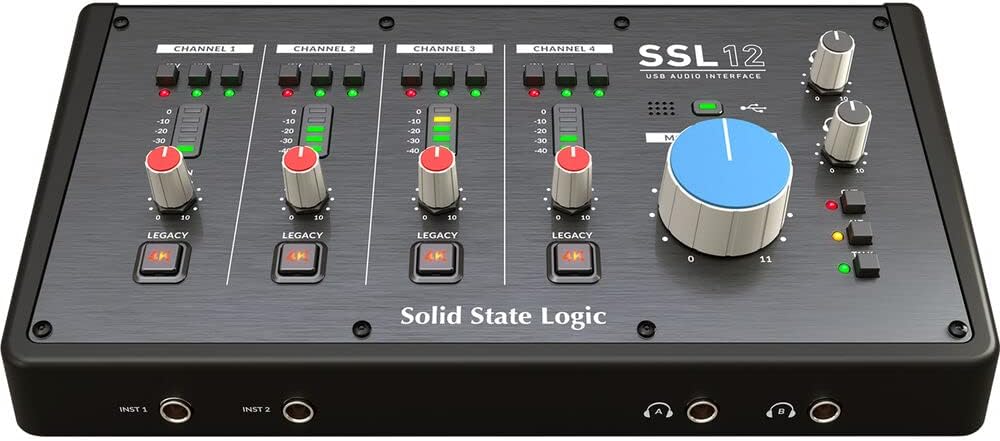 SSL 12 12 - in/8 - out USB bus - powered audio interface, 32bit/192 kHz, included SSL Production Pack software bundle - Amazing Gadgets Outlet