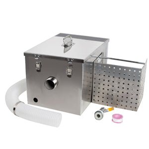 Stainless Steel Grease Trap Interceptor Set Detachable Design For Restaurant Kitchen Wastewater Removable Baffles For Kitchen Wastewater - Amazing Gadgets Outlet