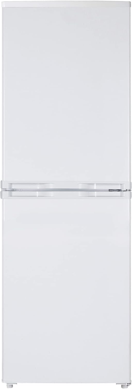 Statesman F1448W Freestanding 50/50 Fridge Freezer with 3 Clear Freezer + Fridge Drawers, 3 Adjustable Glass Fridge Shelves, 87L Fridge, 55L Freezer, 48 cm Wide, White - Amazing Gadgets Outlet