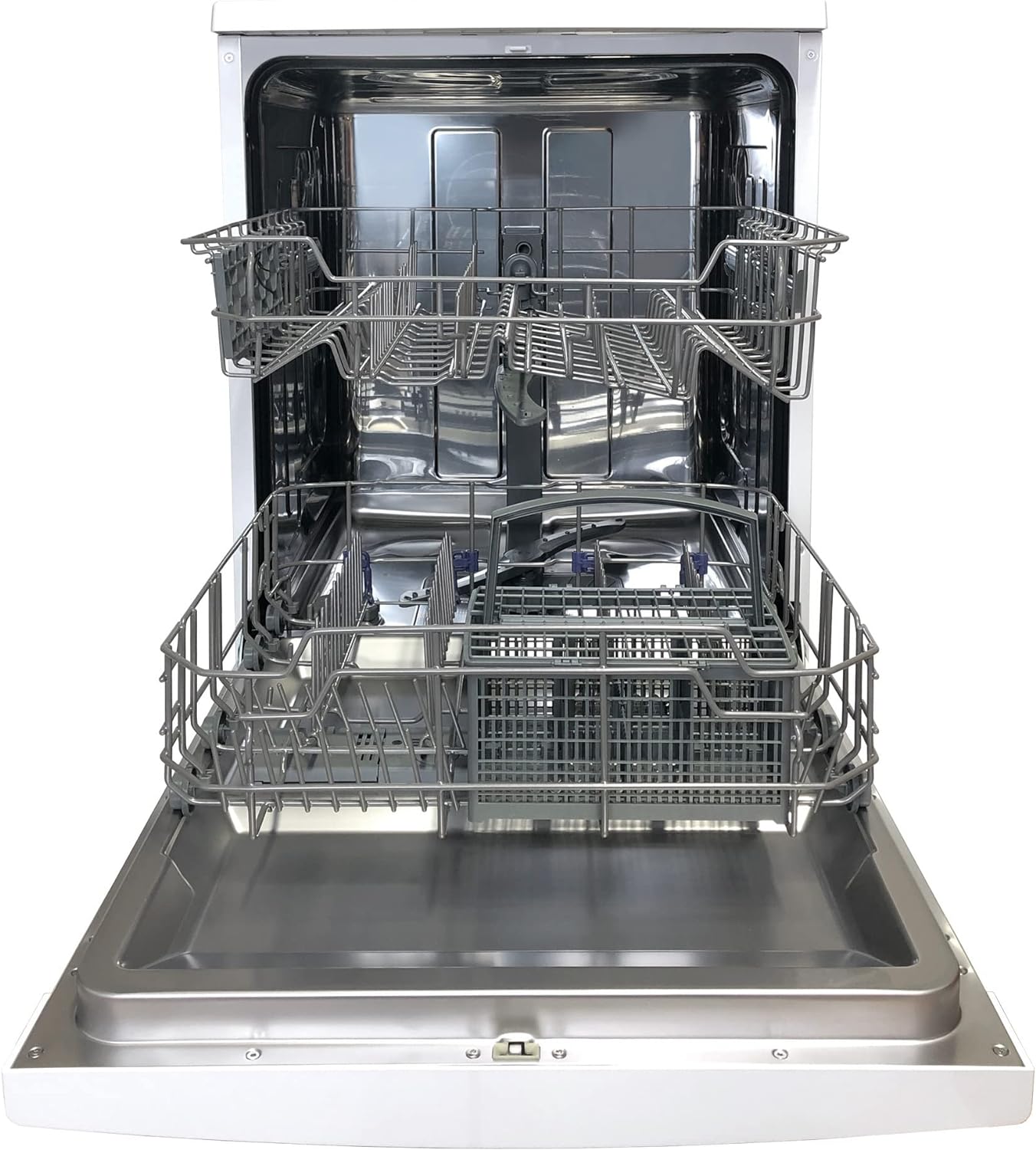 Statesman FD12PWE Freestanding 12 Place Full Size Dishwasher, Half Load Wash Function, 6 Wash Programms, Water Softness Adjustment, Cold Water Fill, 60 cm, White - Amazing Gadgets Outlet