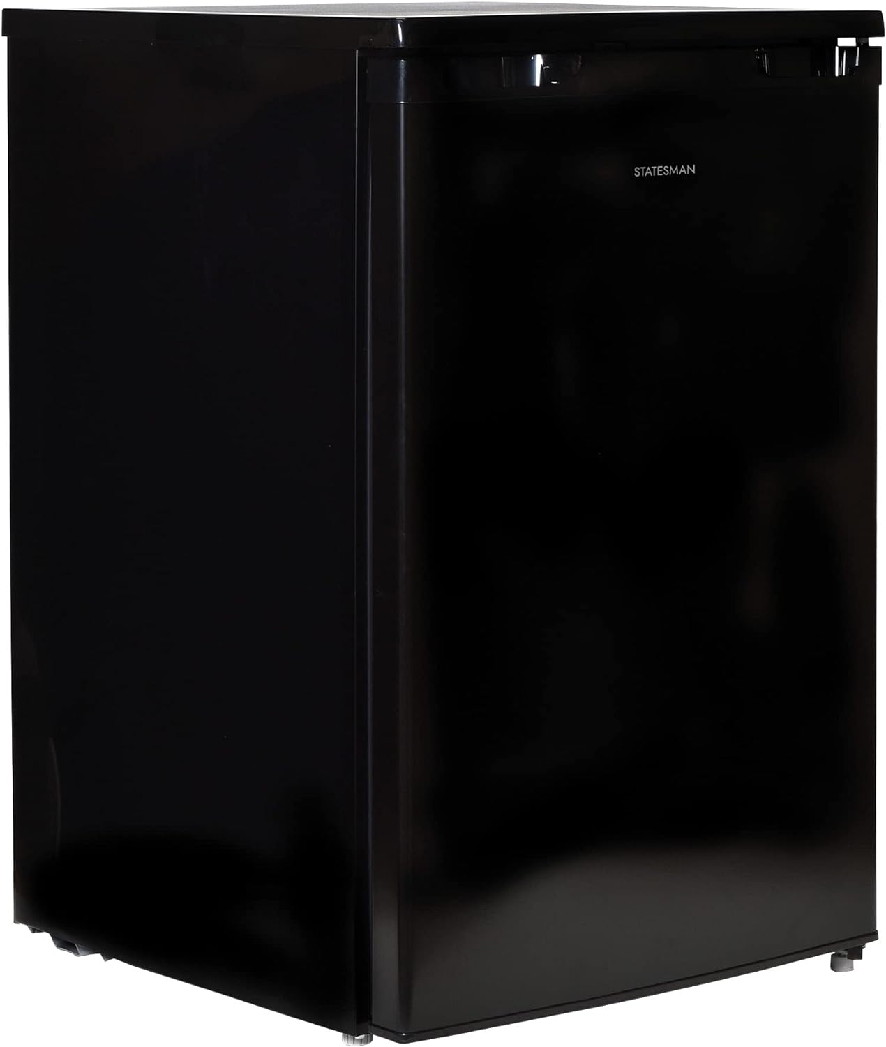 Statesman U355B Under Counter Freezer, 55cm, 86 Litres, 3 Large Capacity Storage Drawers, 4* Freezer, Reversible door, Adjustable Feet, Energy efficient, Black - Amazing Gadgets Outlet
