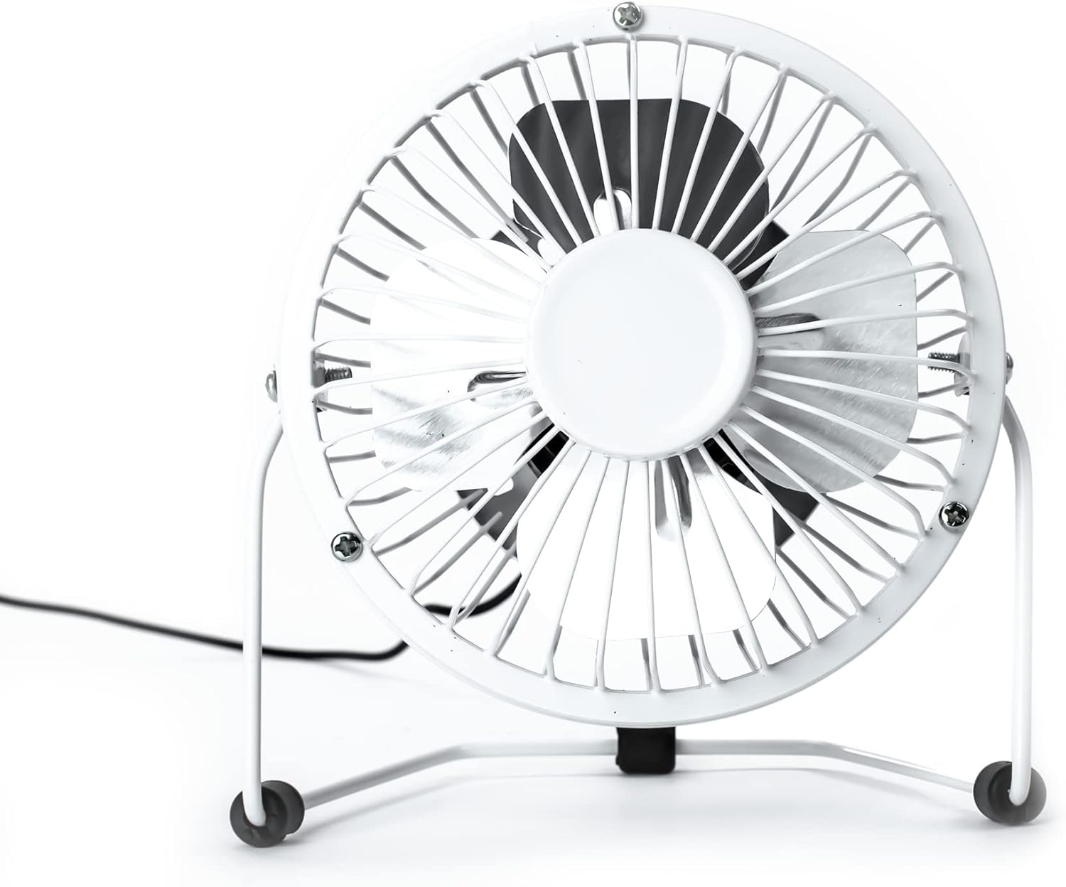 Status USB Desk Fan | 4 Inch Portable Mini Fan | Single Speed Small Fan | Black | SUSBBLKWFAN1PKB4_OOP - Amazing Gadgets Outlet