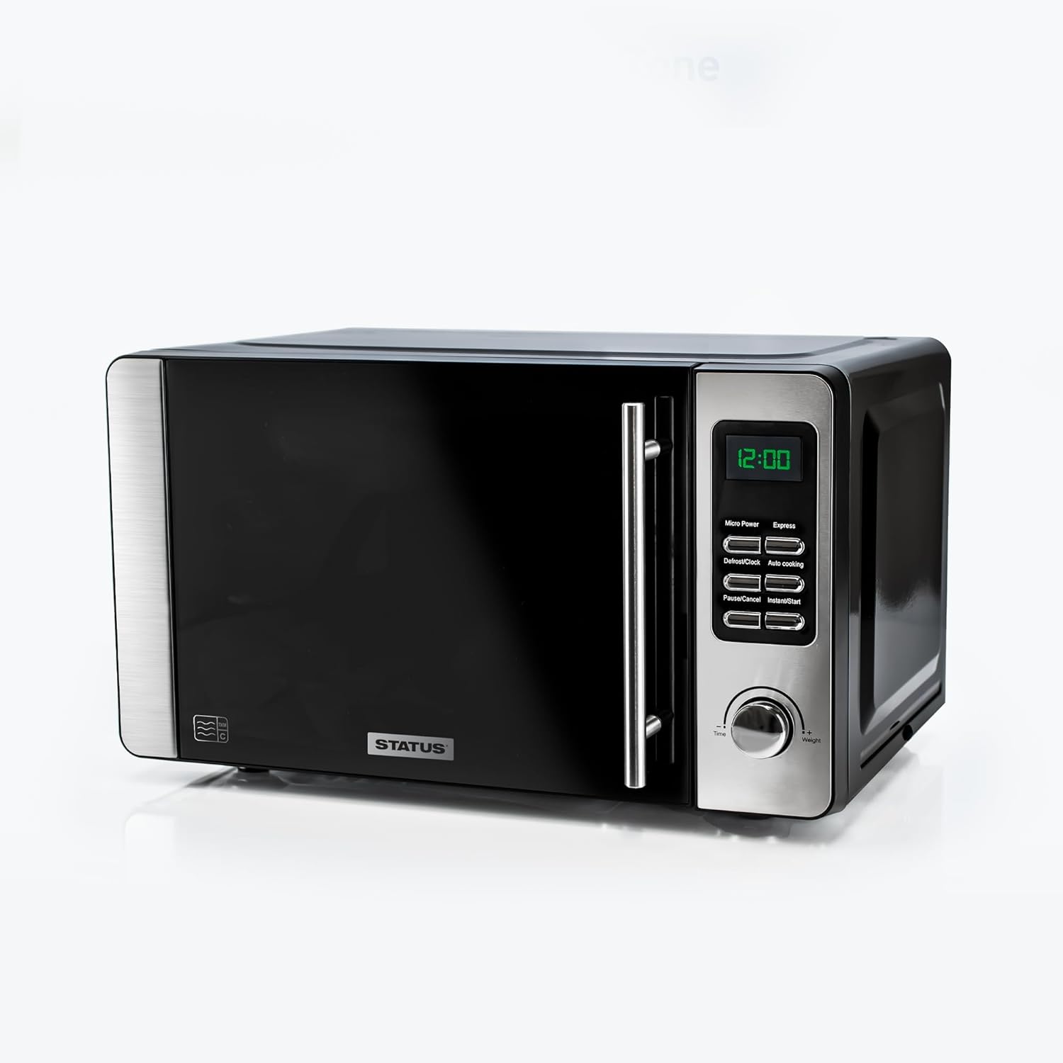 STATUS Vermont Silver Microwave Oven Vermont: 800w with 20 Litre capacity, 5 Power Settings / VERMONT1PKB - Amazing Gadgets Outlet