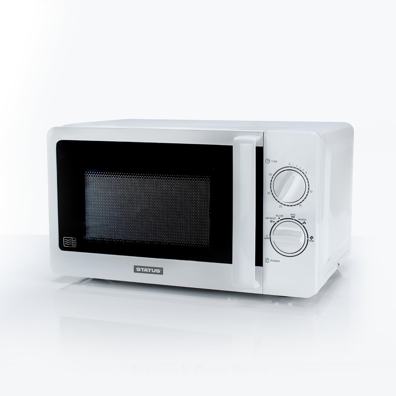 STATUS Vermont Silver Microwave Oven Vermont: 800w with 20 Litre capacity, 5 Power Settings / VERMONT1PKB - Amazing Gadgets Outlet