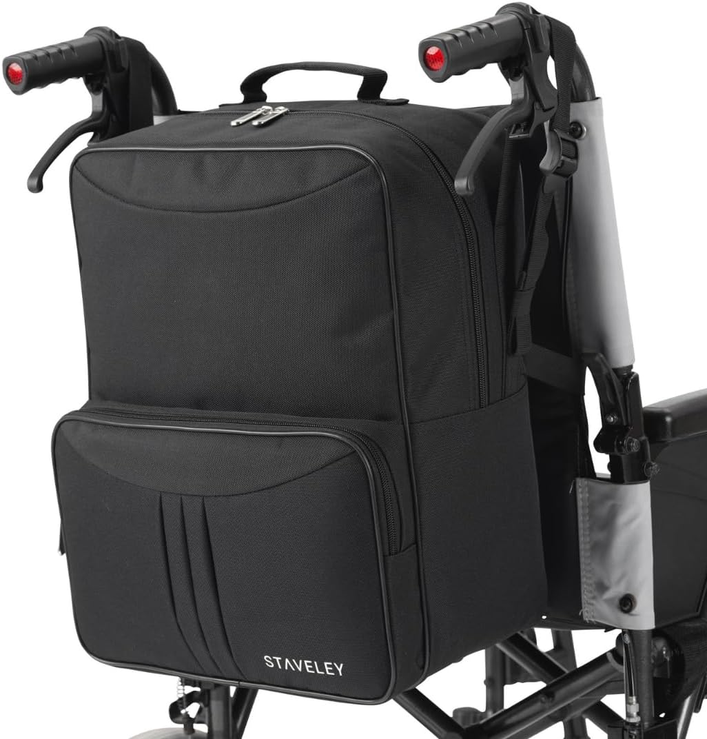 Staveley Wheelchair Bag |Wheelchair Backpack Wheelchair Bags for Back of Chair | Electric Wheelchair Storage Bag Accessories (Purple) - Amazing Gadgets Outlet