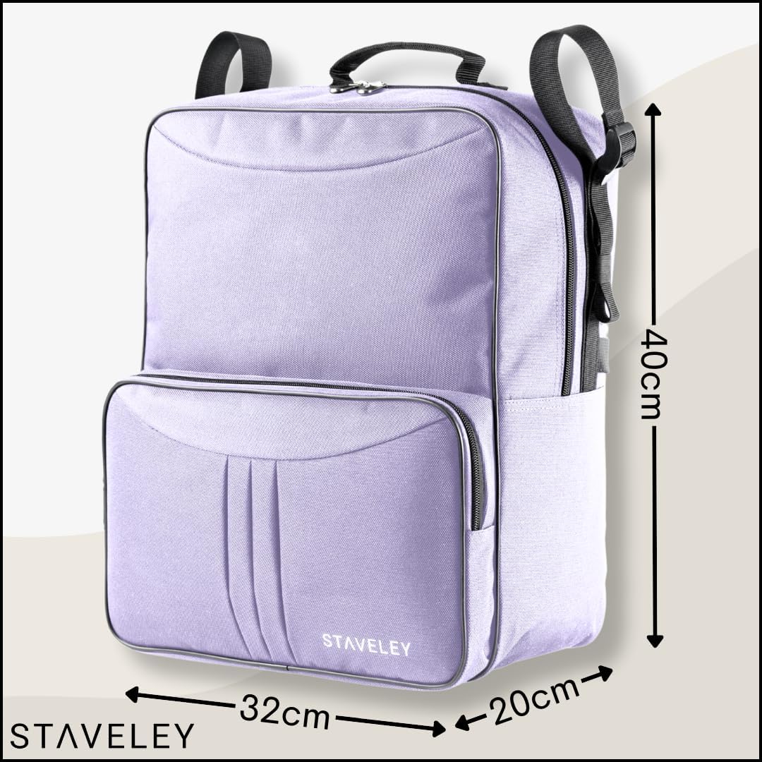 Staveley Wheelchair Bag |Wheelchair Backpack Wheelchair Bags for Back of Chair | Electric Wheelchair Storage Bag Accessories (Purple) - Amazing Gadgets Outlet