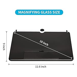STEBRUAM 16 Inch Mobile Phone Screen Magnifier,Folding Stand Holder Portable for Movie Video Enlarger 3D Phone Agnifier Screen Pull Design for All Smartphone(Black) - Amazing Gadgets Outlet
