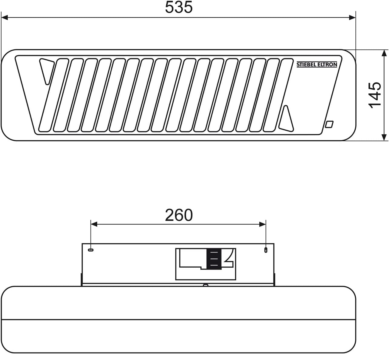 STIEBEL ELTRON 229339 Quartz Heater IW 120 for About 10 sqm, Metal, Three Heating Stages,Immediately Pleasant radiated Heat,Silver,0.4/0.8/1.2 kW - Amazing Gadgets Outlet