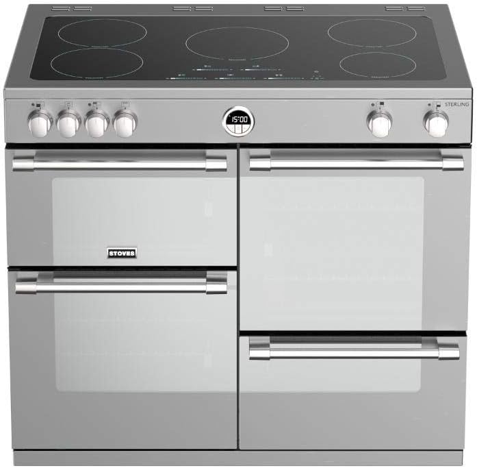 Stoves Sterling S1000EI Freestanding A/A/A Rated Electric Range Cooker - Stainless Steel - Amazing Gadgets Outlet