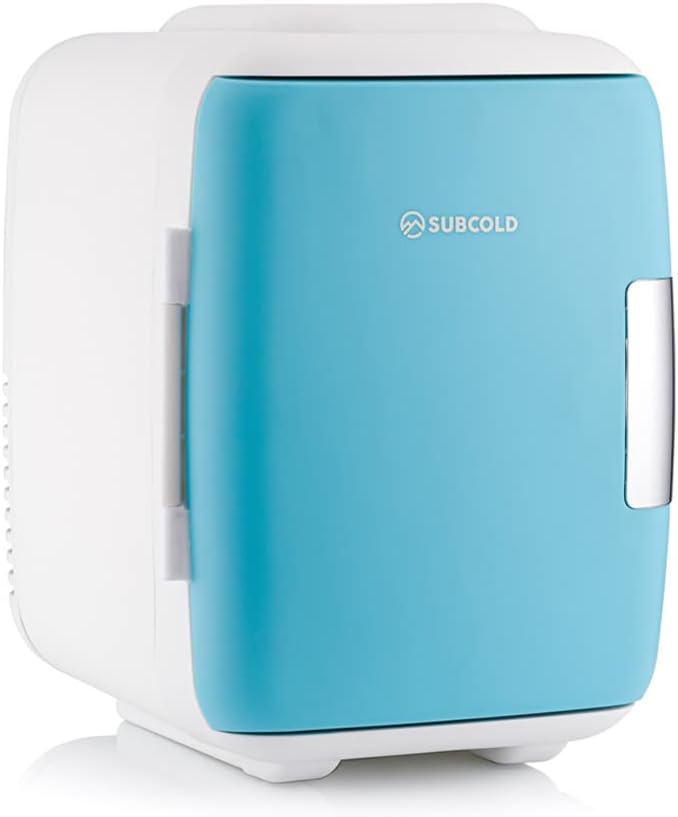 Subcold Classic4 Mini Fridge - Cooler & Warmer | 4 Litre/6 Cans | AC+USB | Portable Small Fridge for Skincare, Bedroom, Dorm, Car, Travel (White) - Amazing Gadgets Outlet