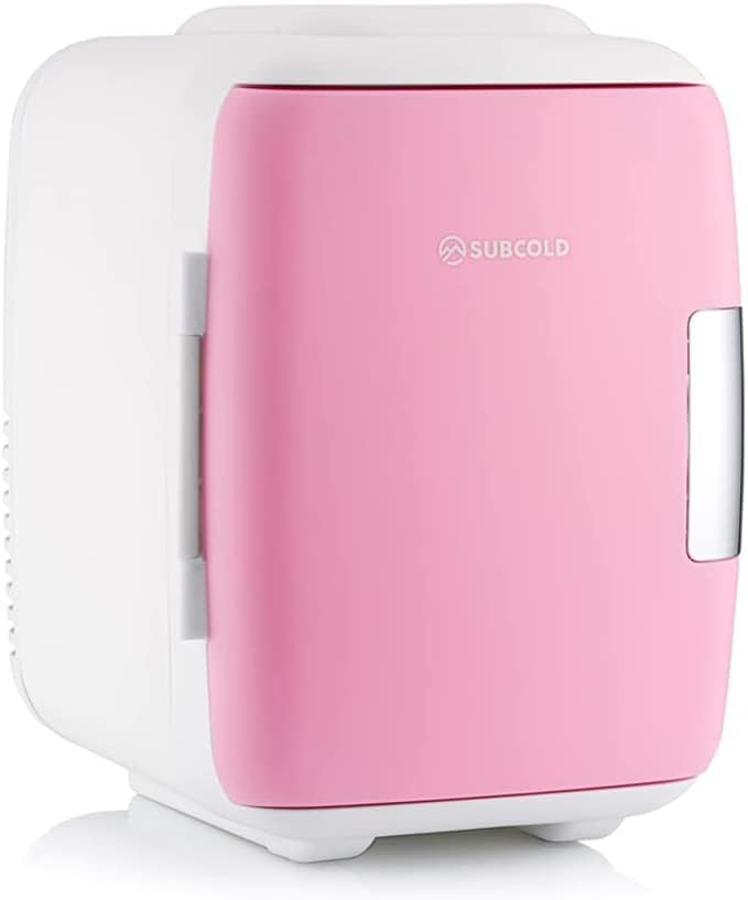 Subcold Classic4 Mini Fridge - Cooler & Warmer | 4 Litre/6 Cans | AC+USB | Portable Small Fridge for Skincare, Bedroom, Dorm, Car, Travel (White) - Amazing Gadgets Outlet