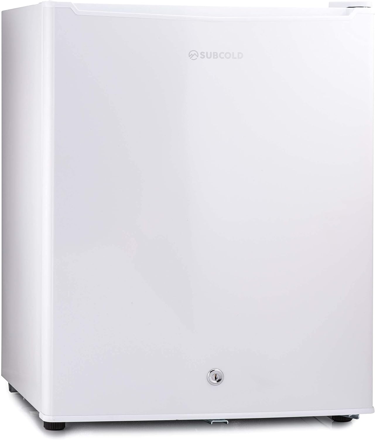 Subcold Eco100 LED Under - Counter White Fridge | Freestanding Refrigerator | Solid Door with Chiller Box | LED Light + Lock & Key | Energy Efficient (100L, White) - Amazing Gadgets Outlet