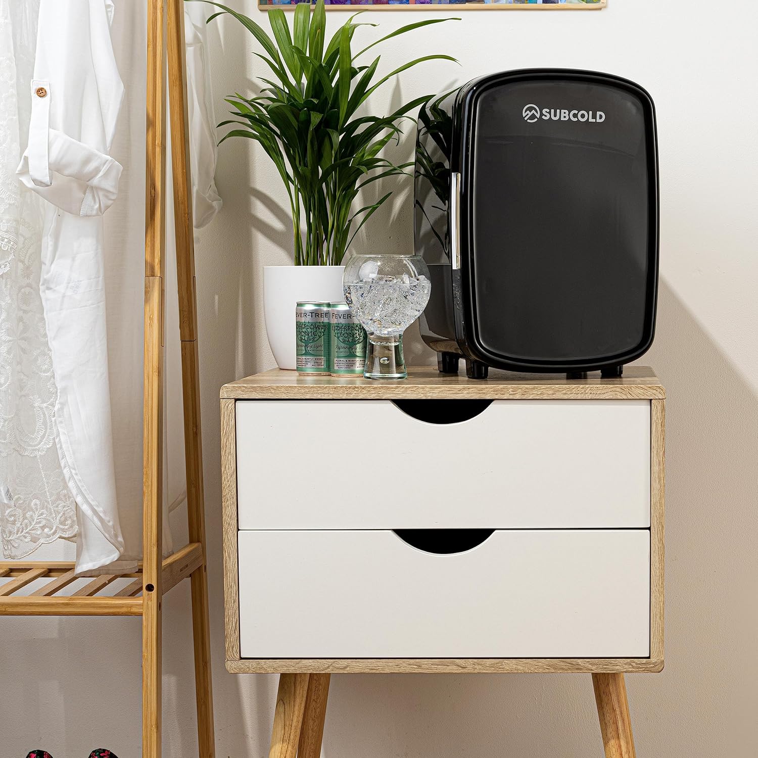 Subcold Luxe9 Mini Fridge | 9L Portable Thermoelectric AC Power Mini Cooler | Small Mini fridge for bedrooms quiet for Offices, Beauty, Skincare & Cosmetics (Black) - Amazing Gadgets Outlet