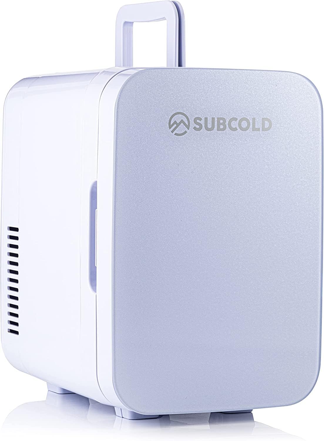 Subcold Ultra 6 Mini Fridge Cooler & Warmer | 3rd Gen | 6L capacity | Compact, Portable and Quiet | AC+USB Power Compatibility (White) - Amazing Gadgets Outlet