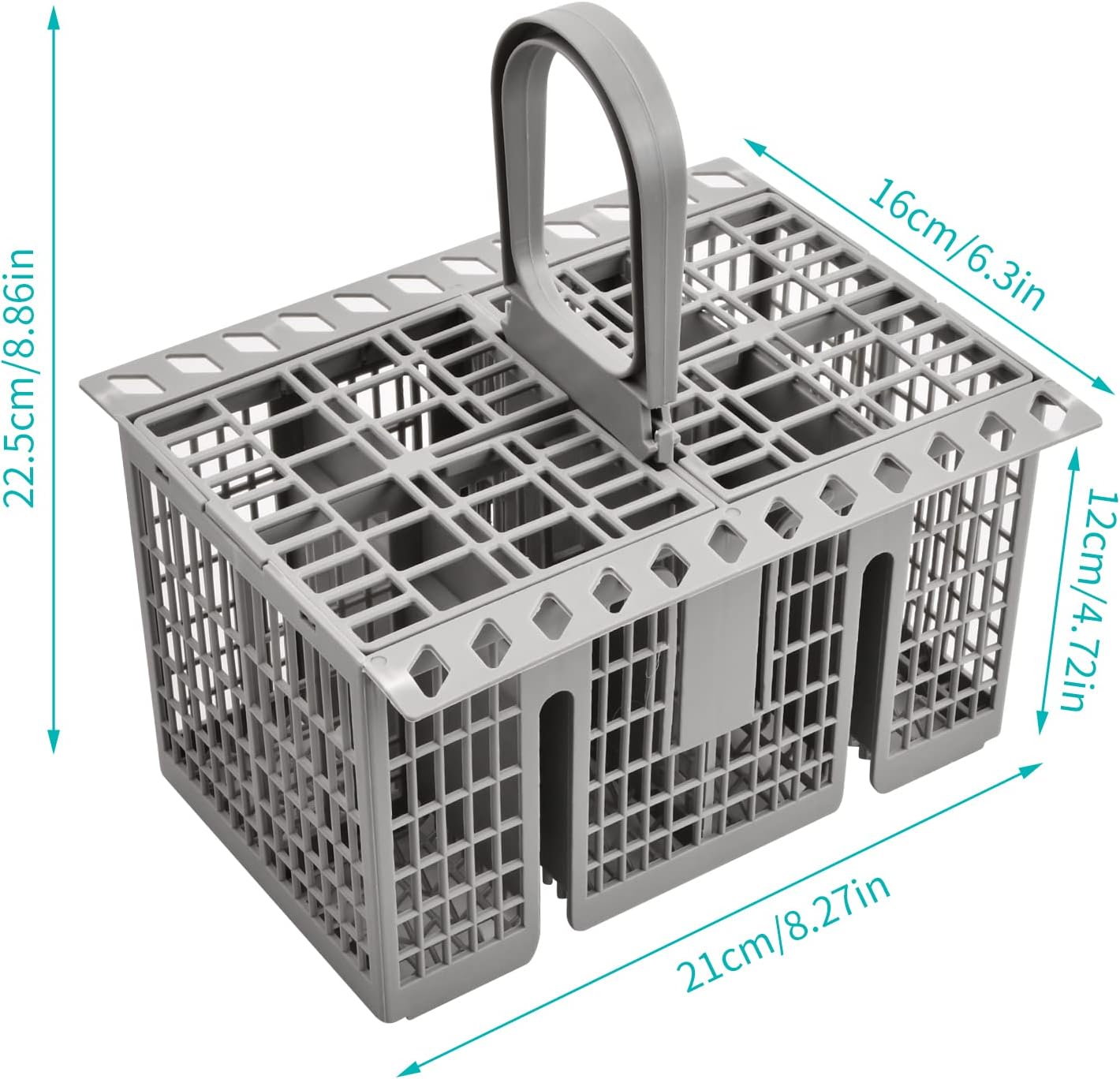 suchkawe Cutlery Cage Basket Dishwasher Basket, Dishwasher Utensil Basket, Cutlery Holder for Dishwasher Universal, for Most Hotpoint/Indesit Dishwasher (Detachable Handle) - Amazing Gadgets Outlet