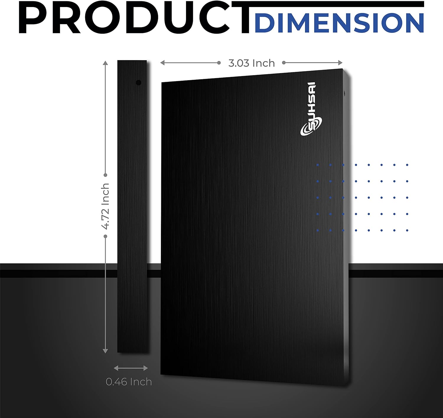 SUHSAI External Hard Drive 250GB usb hard drive backup drive External Data Storage Hard Disk USB 3.0 portable hard drive Compatible for Gaming, computer, Mac, Laptop, Xbox, Desktop ps 4 (Black) - Amazing Gadgets Outlet