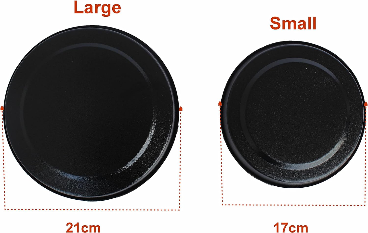 SUL 4 Pcs Hob Cover Set Stove Plate Cooker Top Burner Protector Silver Kit Home Kitchen Tools & Accessories Restaurants CANTEENS Safety Worktop Savers (Black) - Amazing Gadgets Outlet
