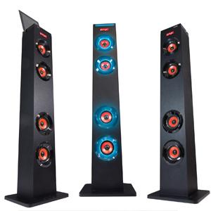 Sumvision PYSC Wireless Bluetooth LED Tower Speaker Torre XL Bluetooth Tower Speakers Stand for PC phone Iphone Ipad Samsung Galaxy with built in radio - Amazing Gadgets Outlet