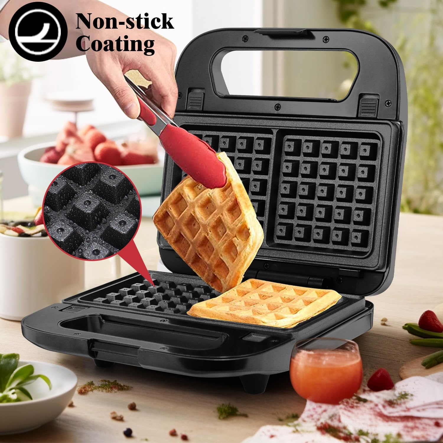 SUPERLEX 6 - IN - 1 Sandwich Maker,850W Toaster Machine,Grill Plates,Waffle Baking Plates,Sandwich Plates,Donut Plates,Nut plates,Cake plates,Easy Clean,Removable Non - Stick Plates - Amazing Gadgets Outlet