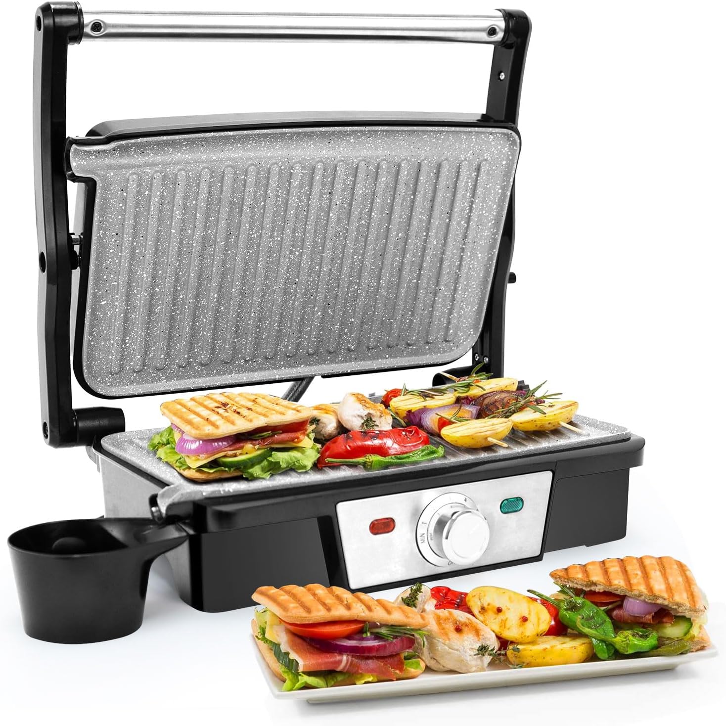 SUPERLEX 6 - IN - 1 Sandwich Maker,850W Toaster Machine,Grill Plates,Waffle Baking Plates,Sandwich Plates,Donut Plates,Nut plates,Cake plates,Easy Clean,Removable Non - Stick Plates - Amazing Gadgets Outlet