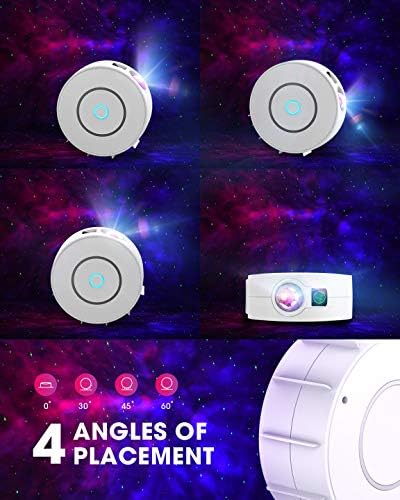 SUPPOU LED WiFi Galaxy Projector, Smart Night Light Kids Adults 3D Star Projector Light with RGB Adjustment/Voice Control/WiFi/Timer Compatible Alexa Google Assistant for Room Decor - Amazing Gadgets Outlet