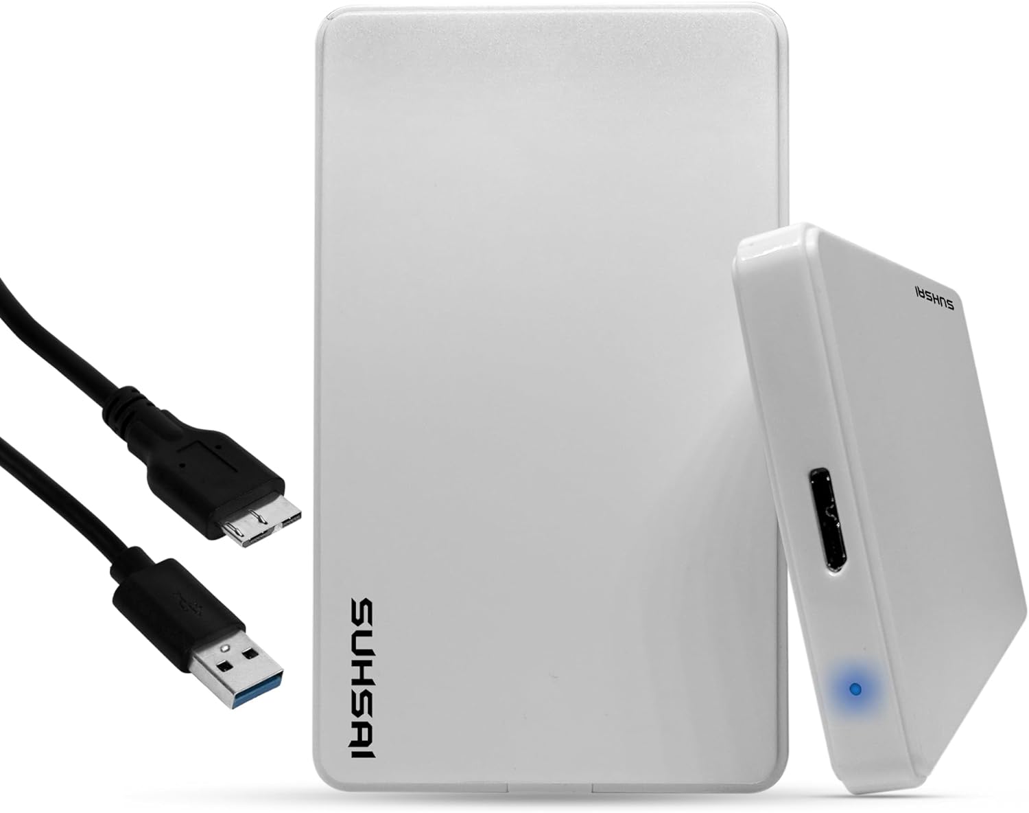 Sushai USB 3.0 External Hard Drive Portable Storage - 2.5" HDD Compatible with Laptop, PC, Playstation, Xbox - 1 Year Warranty - Amazing Gadgets Outlet