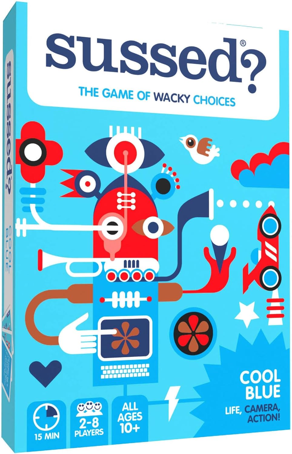 SUSSED The Game of Wacky Choices | Card Game For Teens, Kids 10+, Adults | How Well Do You Know Each Other? | Great Travel Gift | Cool Blue Deck - Amazing Gadgets Outlet