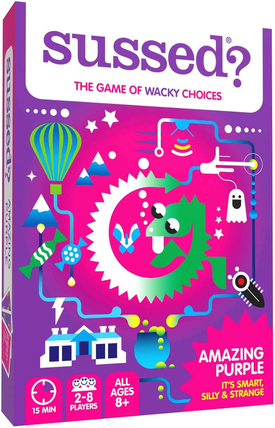 SUSSED The Game of Wacky Choices | Card Game For Teens, Kids 10+, Adults | How Well Do You Know Each Other? | Great Travel Gift | Cool Blue Deck - Amazing Gadgets Outlet